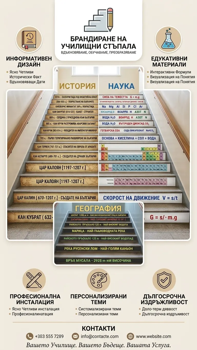 Брандиране на училищни стъпала