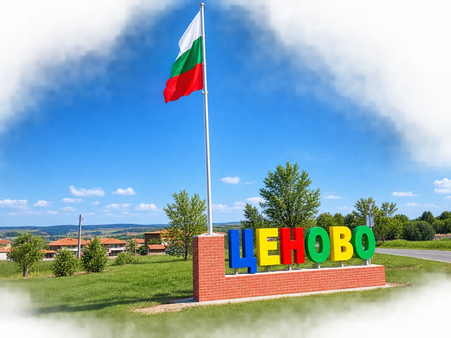 Българско знаме в Ценово